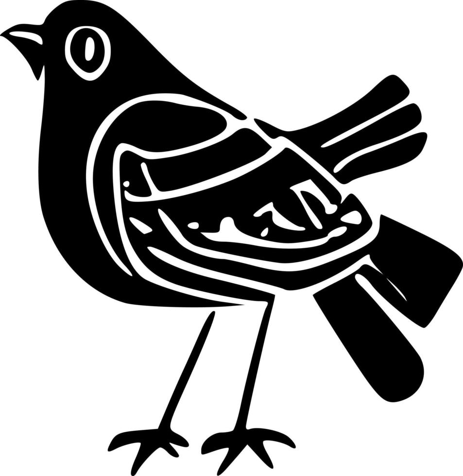 vector illustration of bird shape