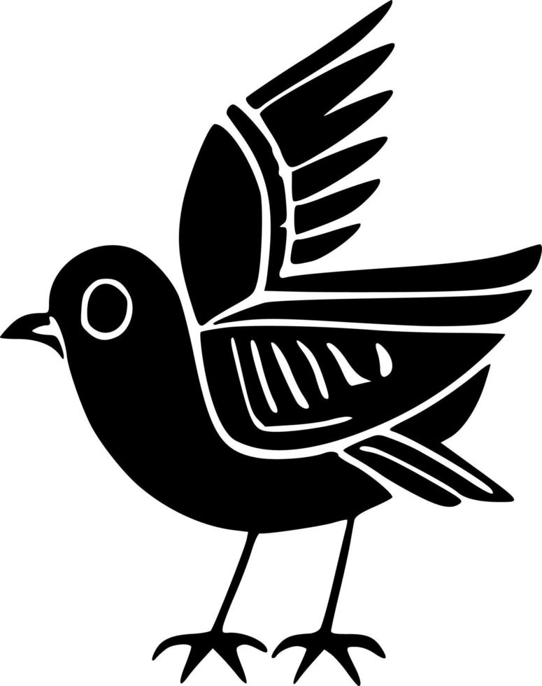 vector illustration of bird shape