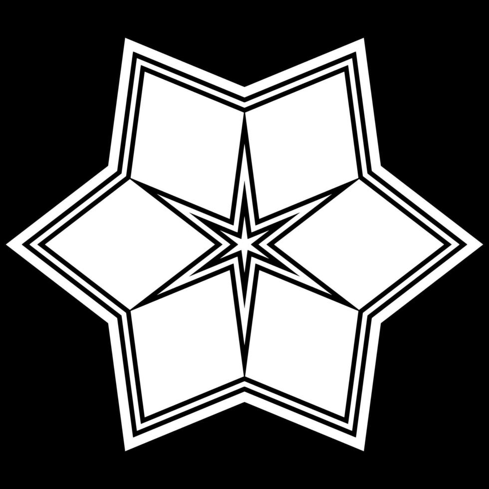 vector illustration of star shape