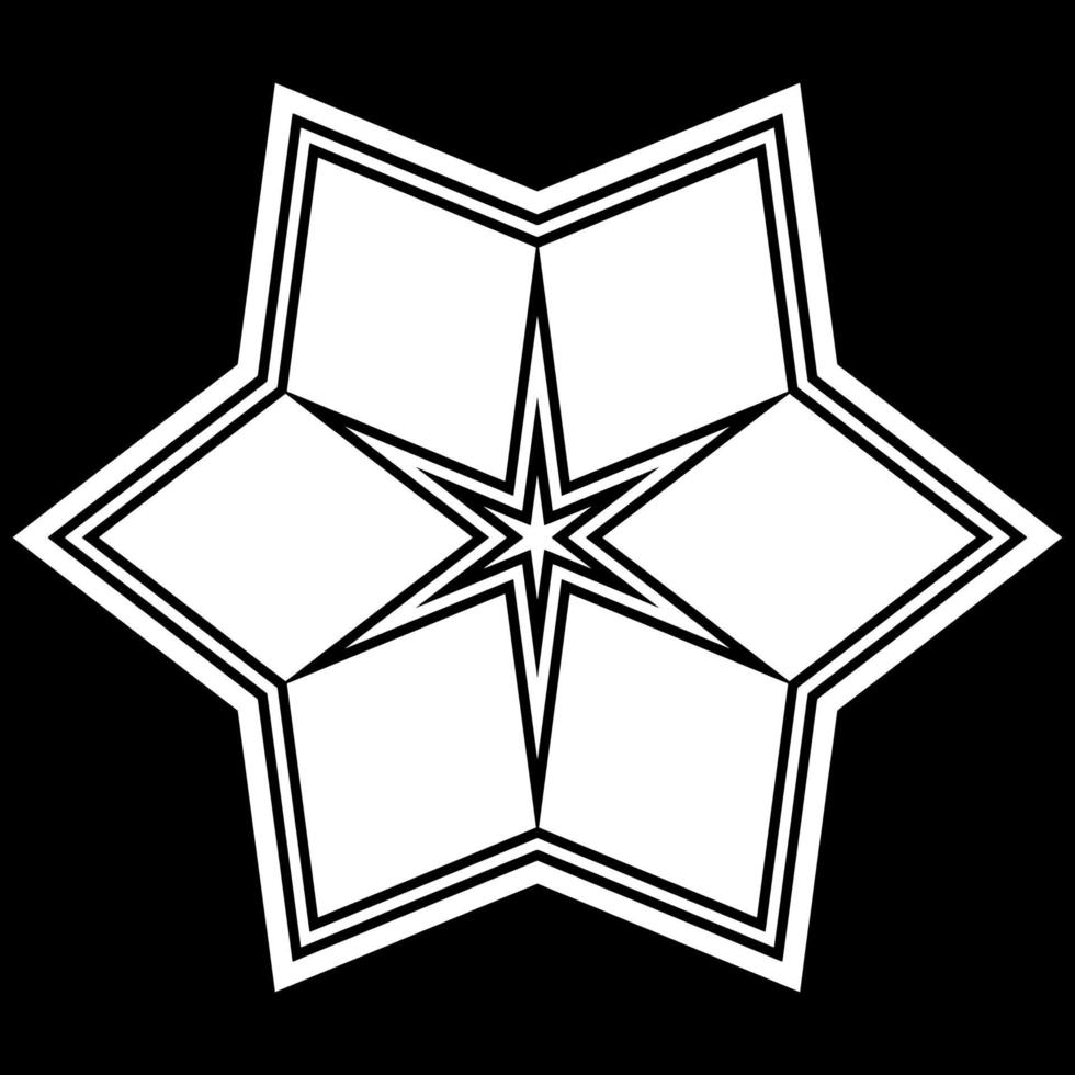 vector illustration of star shape