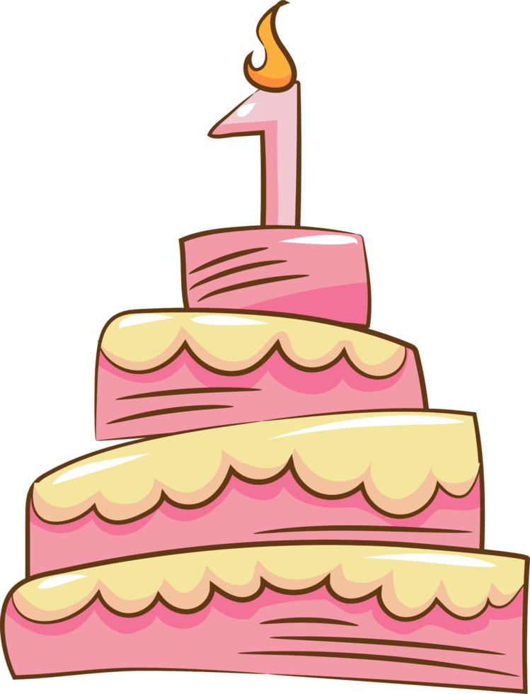 Birthday cake png graphic clipart design