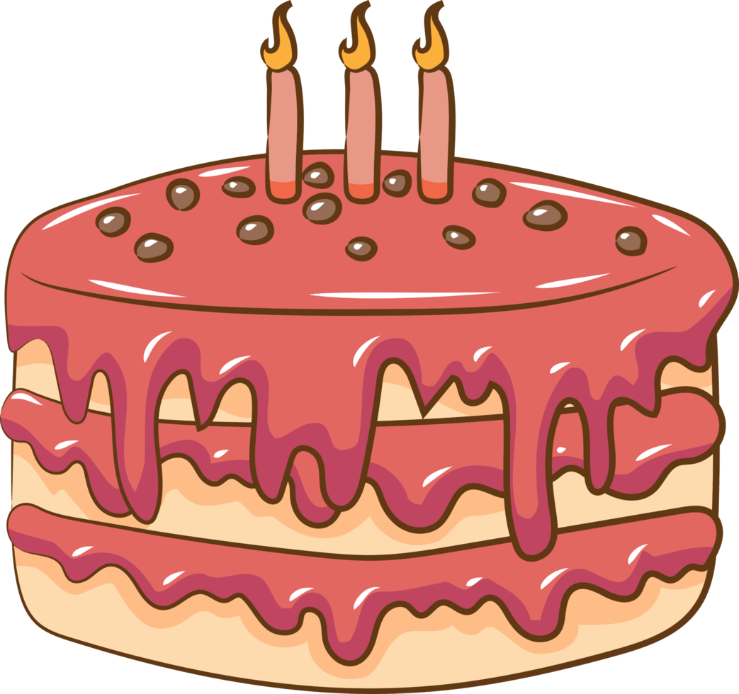 Birthday cake png graphic clipart design