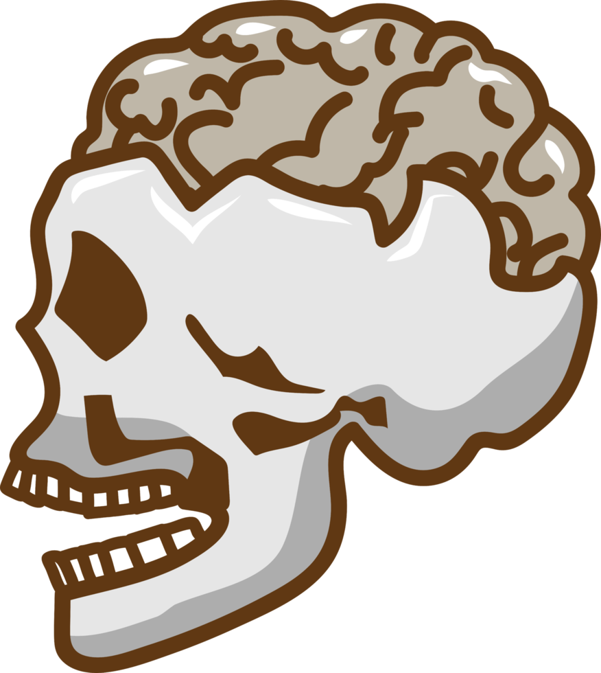 Brain png graphic clipart design