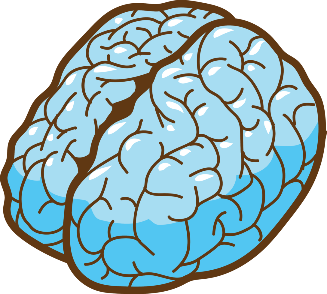 Brain png graphic clipart design