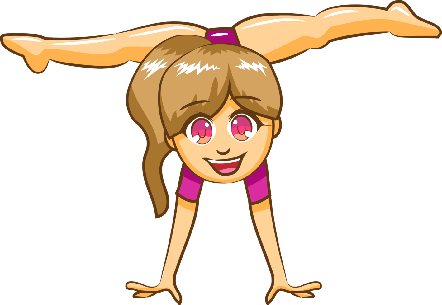 Gymnastic png graphic clipart design