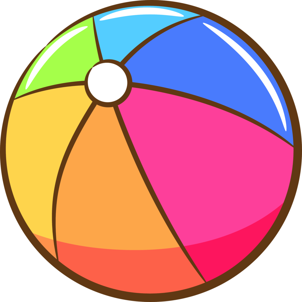 Beach ball png graphic clipart design 19806685 PNG