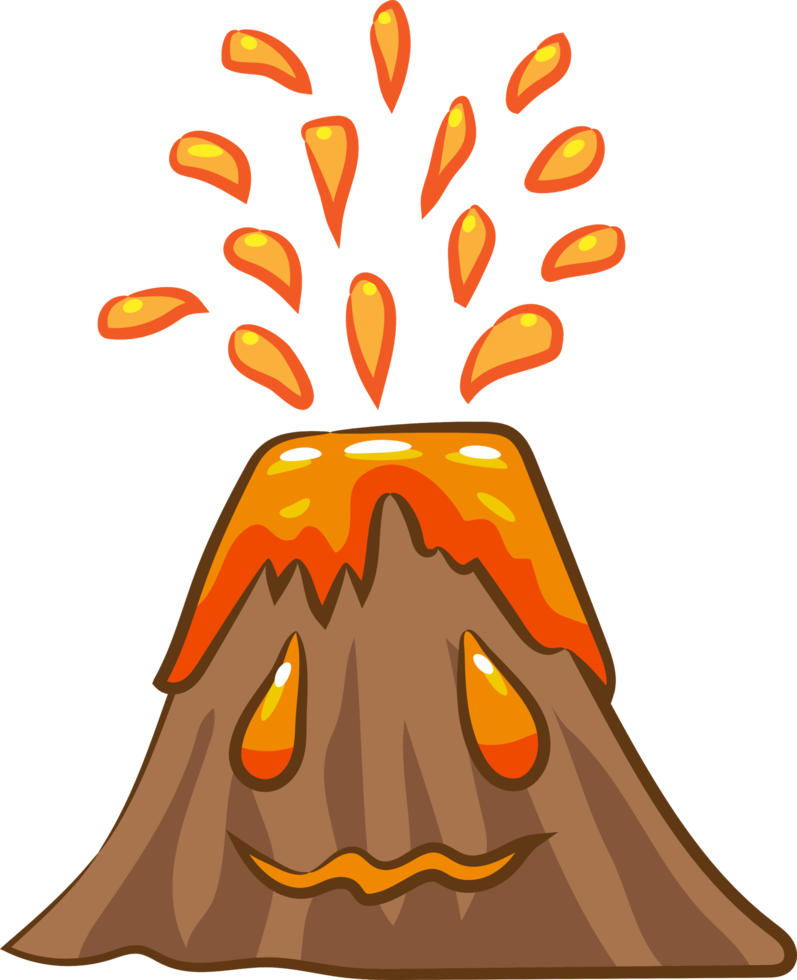 volcán png gráfico clipart diseño