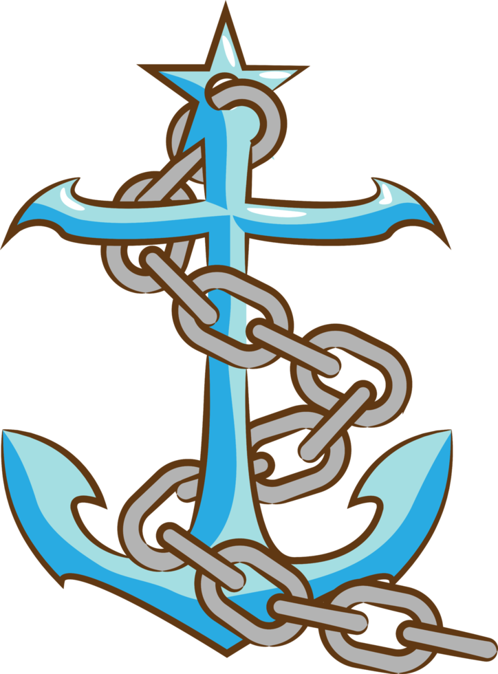 Anchor png graphic clipart design
