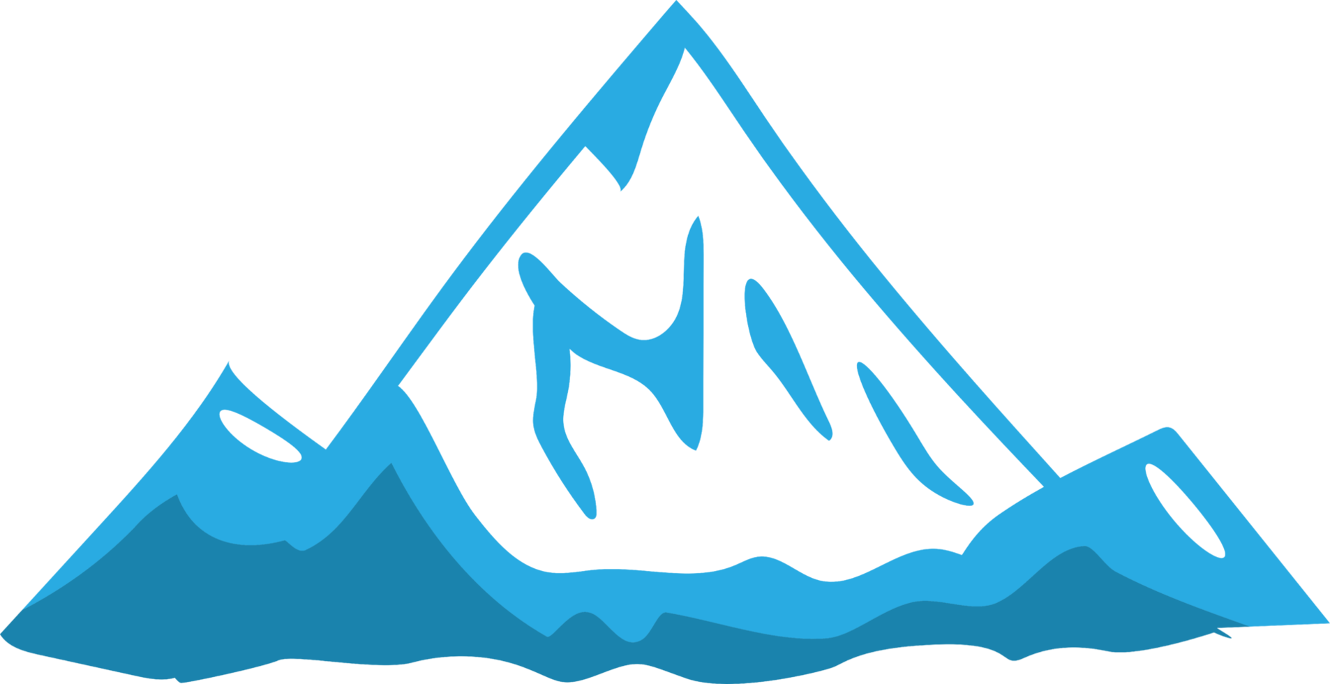 Mountain png graphic clipart design
