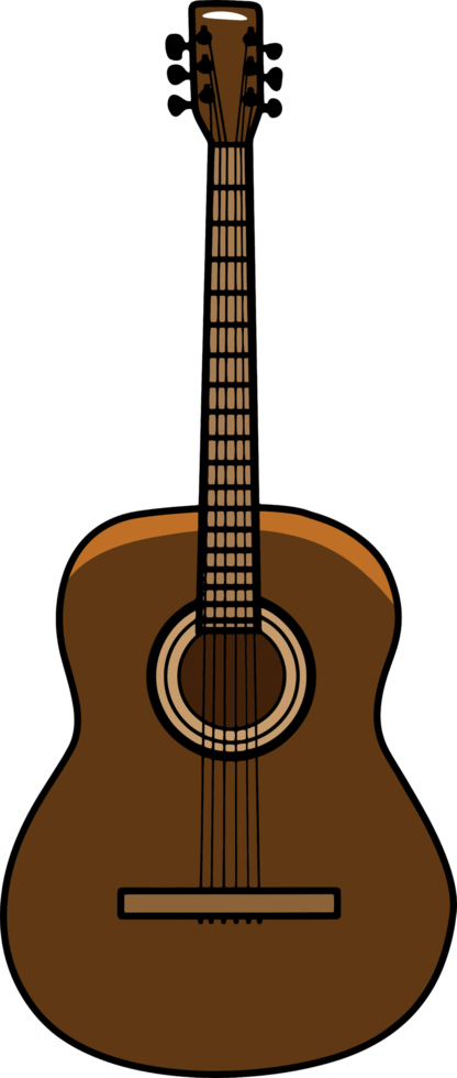 Guitar png graphic clipart design