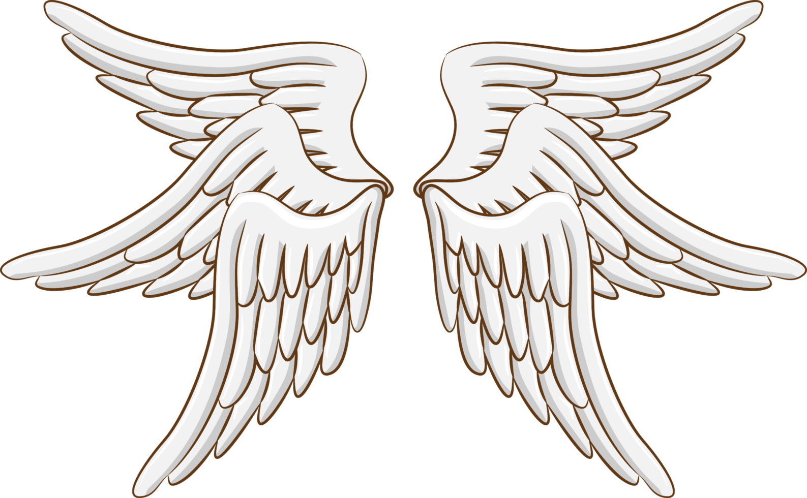 Angel wing png graphic clipart design