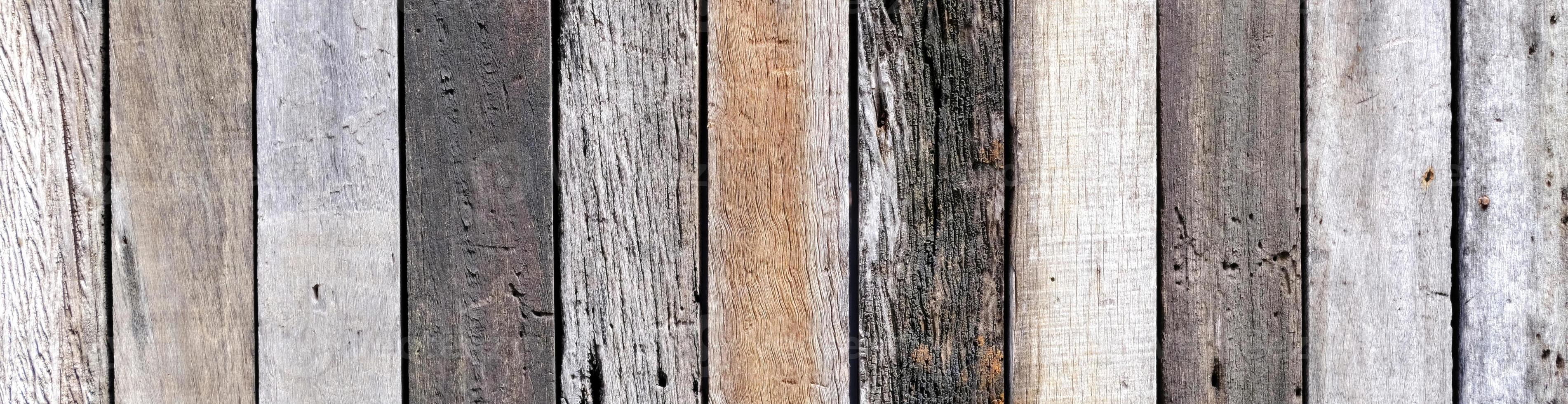 Old Wooden Fence Background, Suitable for Billboard Header Banner Website. photo