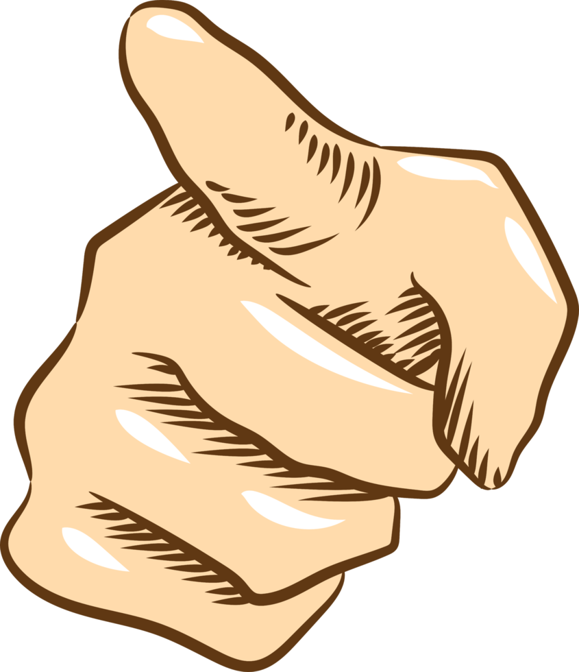 Finger pointing png graphic clipart design