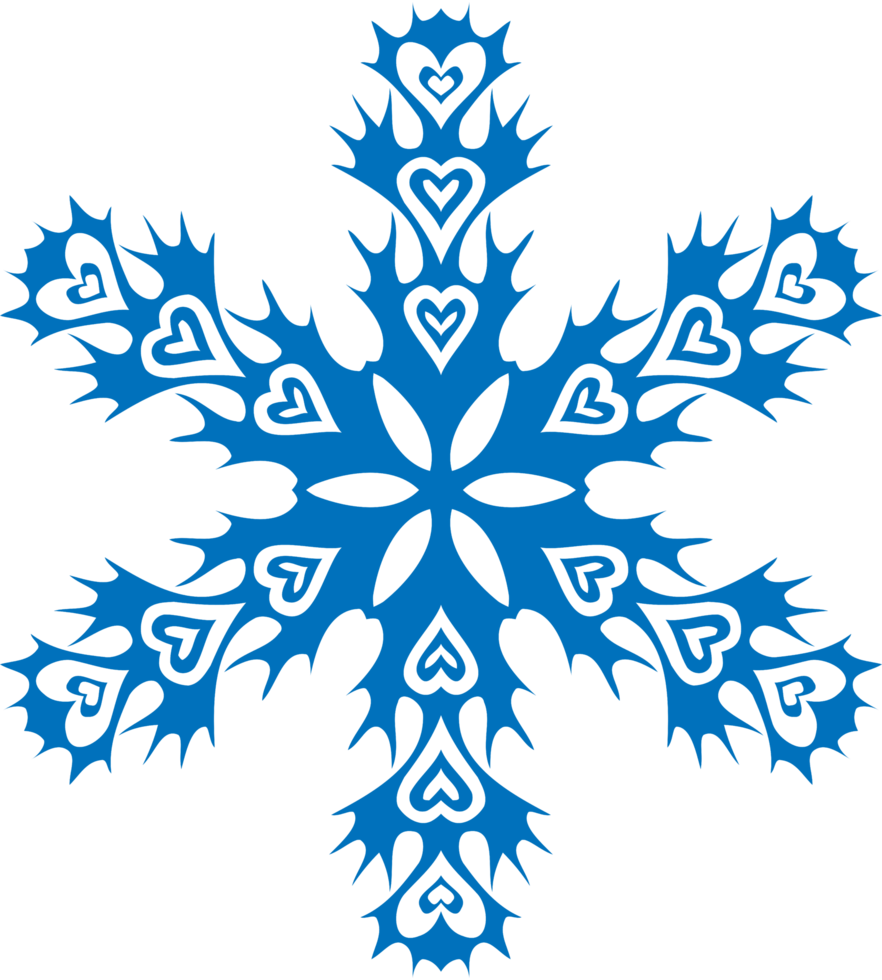 Snowflake png graphic clipart design