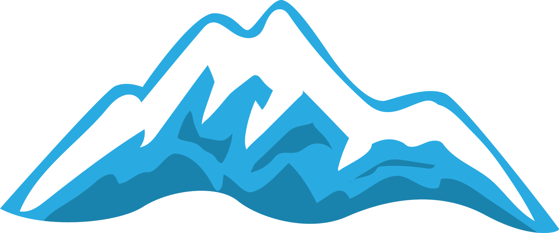 Mountain png graphic clipart design