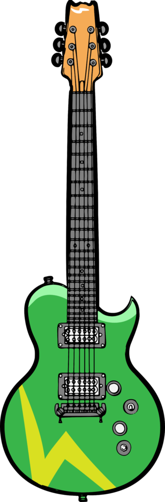 Guitar png graphic clipart design