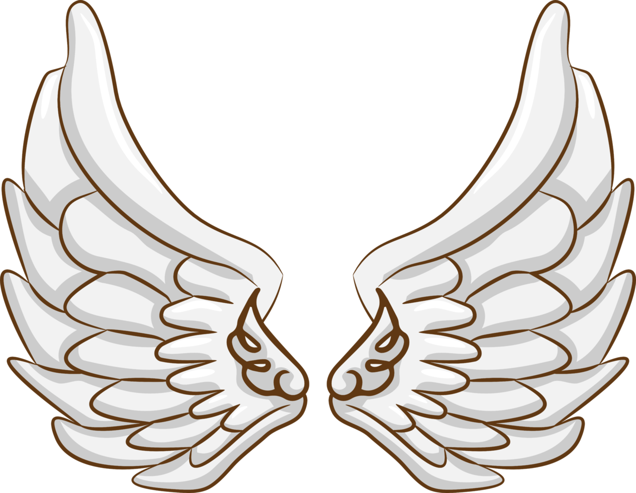 Angel wing png graphic clipart design