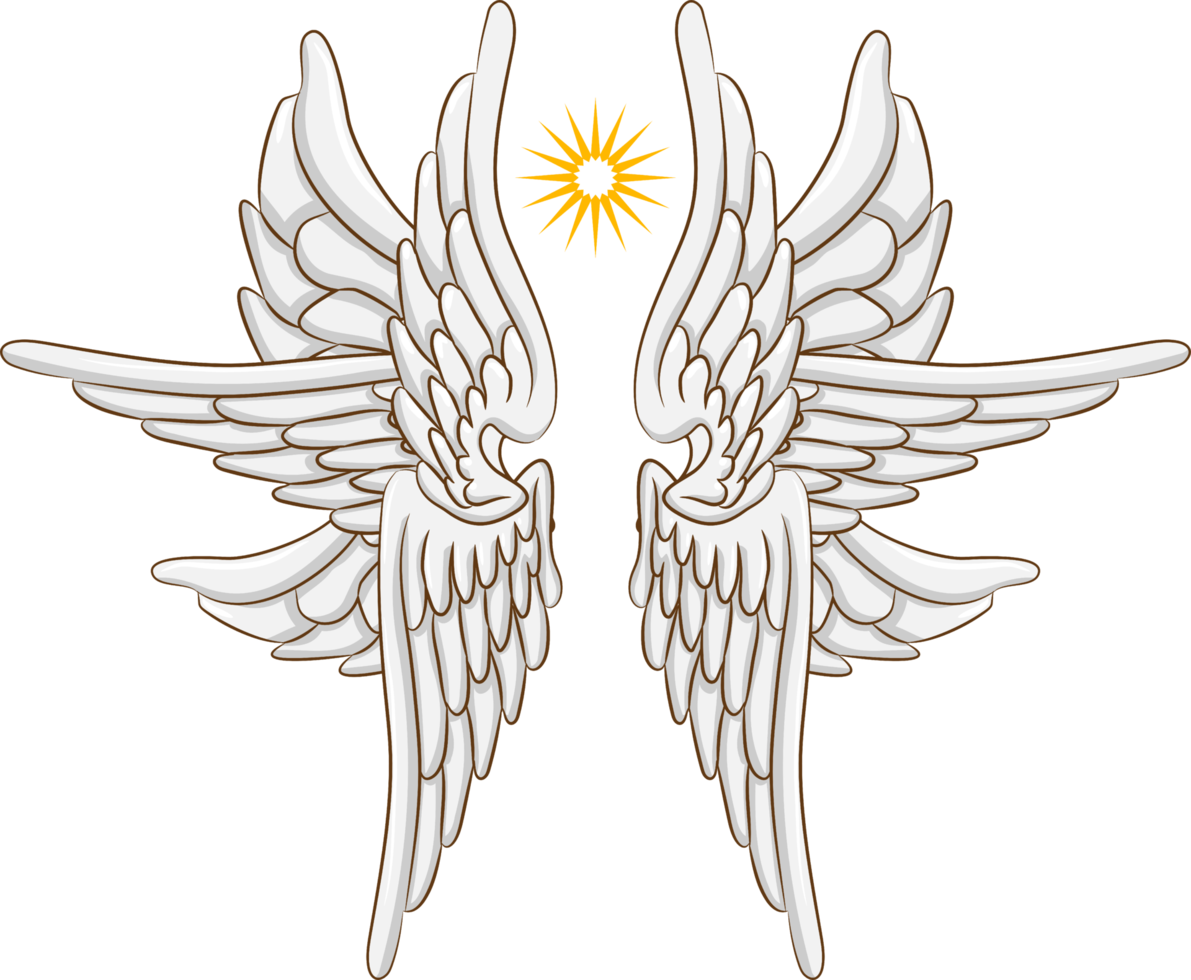 Angel wing png graphic clipart design
