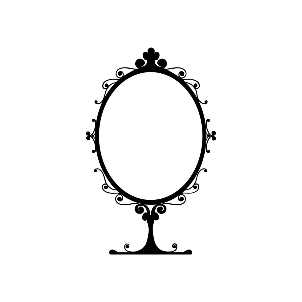 Mirror icon vector set. Hand Mirror illustration sign collection. Fashion symbol. Wardrobe logo.