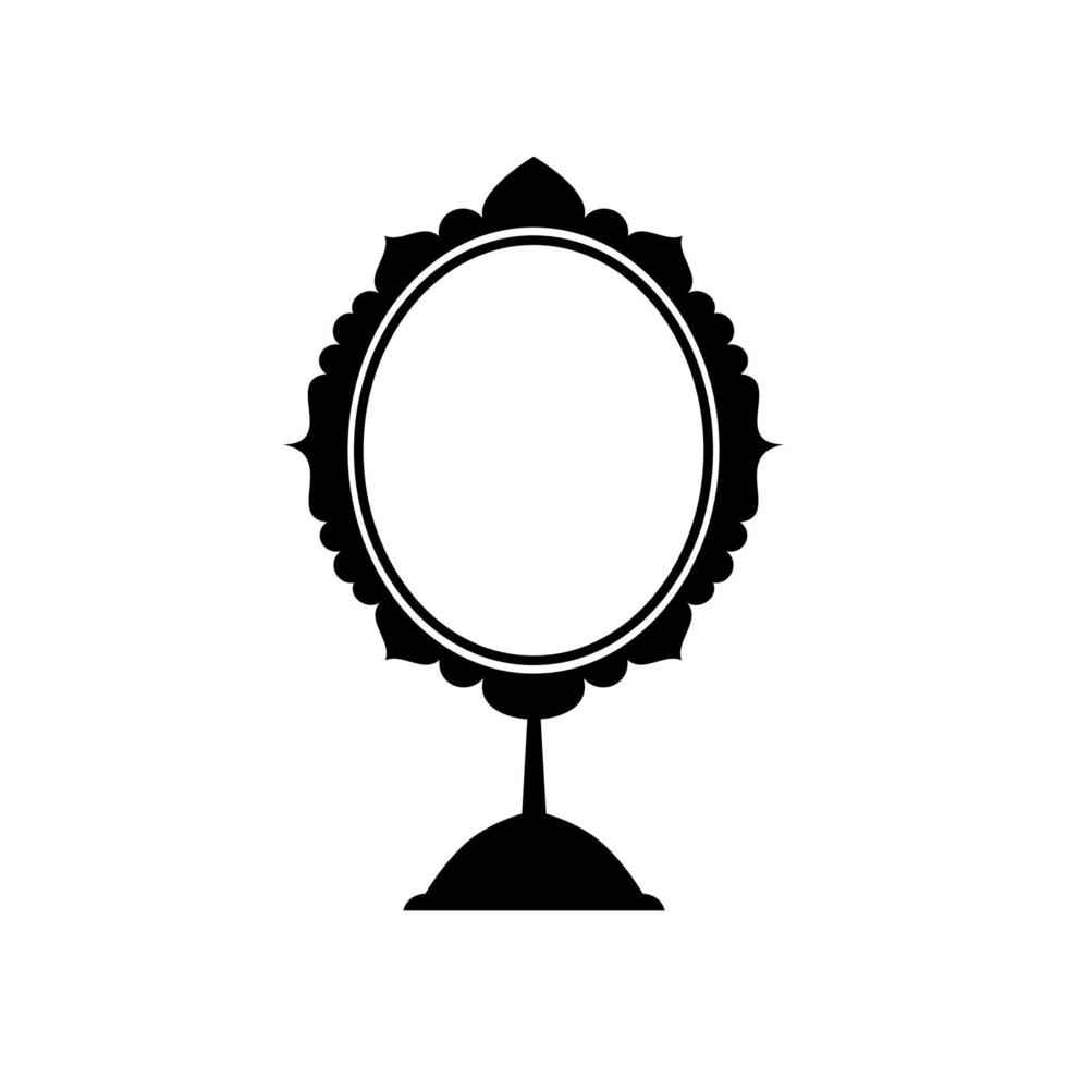 Mirror icon vector set. Hand Mirror illustration sign collection. Fashion symbol. Wardrobe logo.