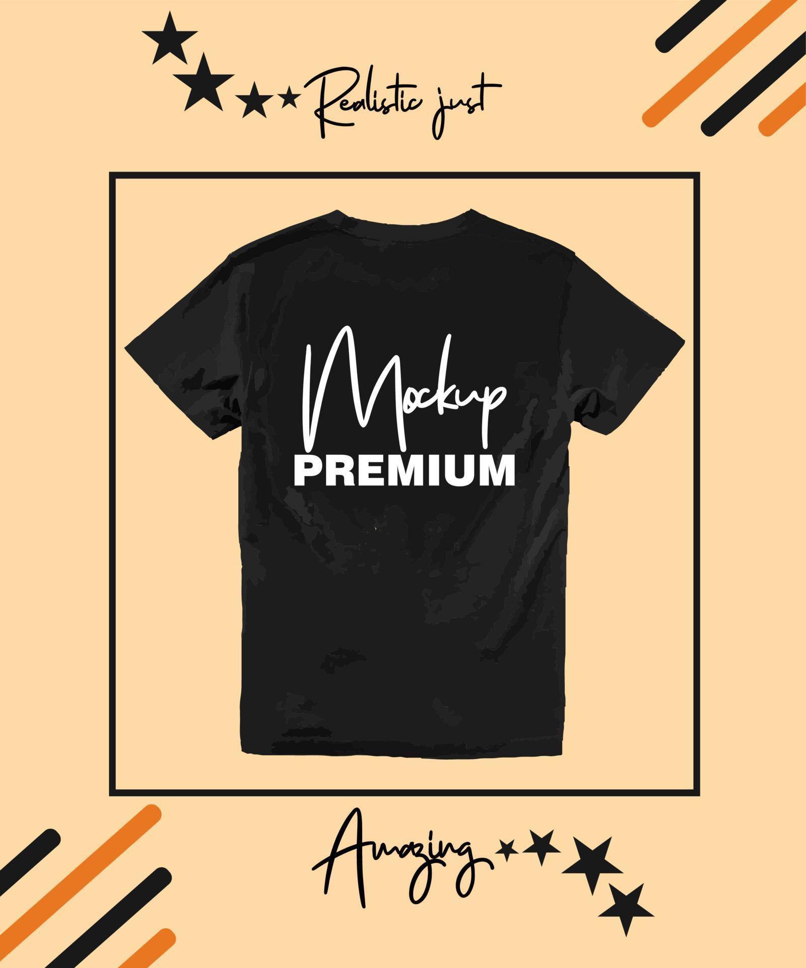 black t shirt mockup t shirt mockup 19807334 Vector Art at Vecteezy