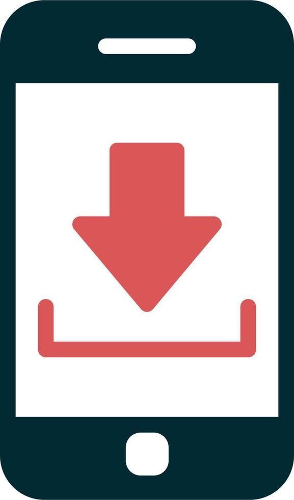 Smartphone Downnload Vector Icon