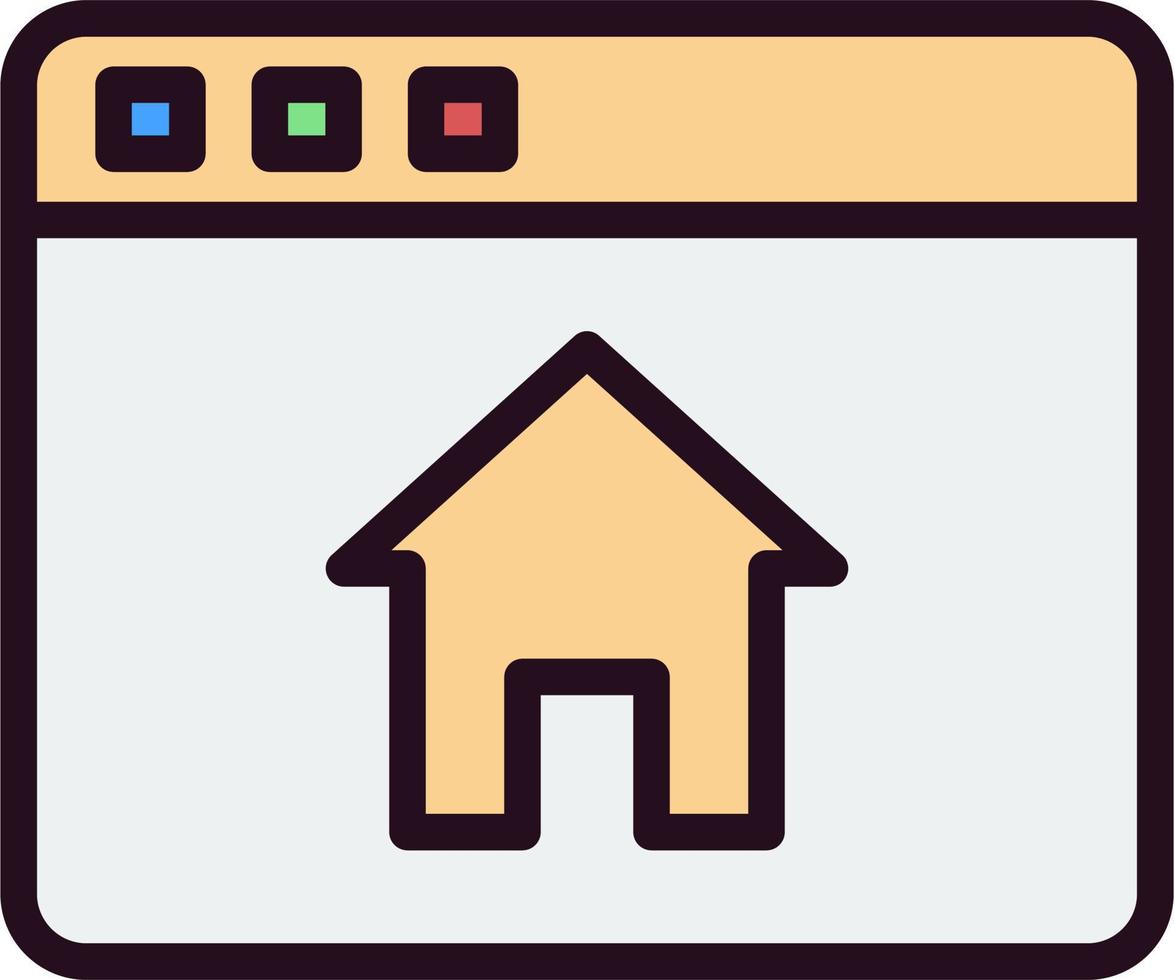 Home Page Vector Icon