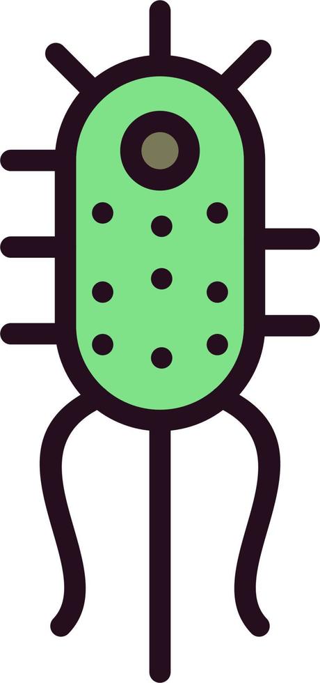 icono de vector de bacterias