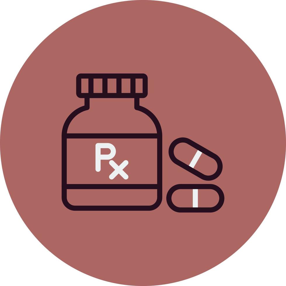 Pills Bottle Vector Icon