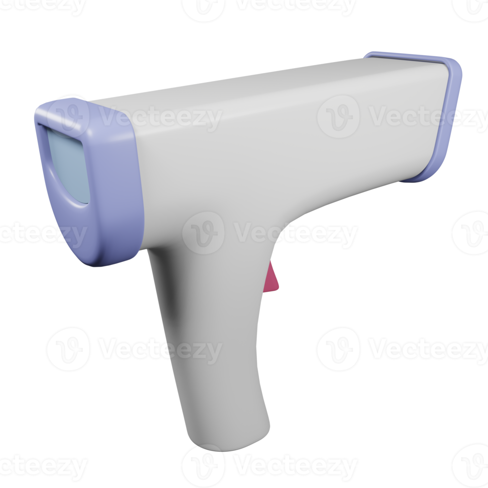 3d thermomètre pistolet icône png