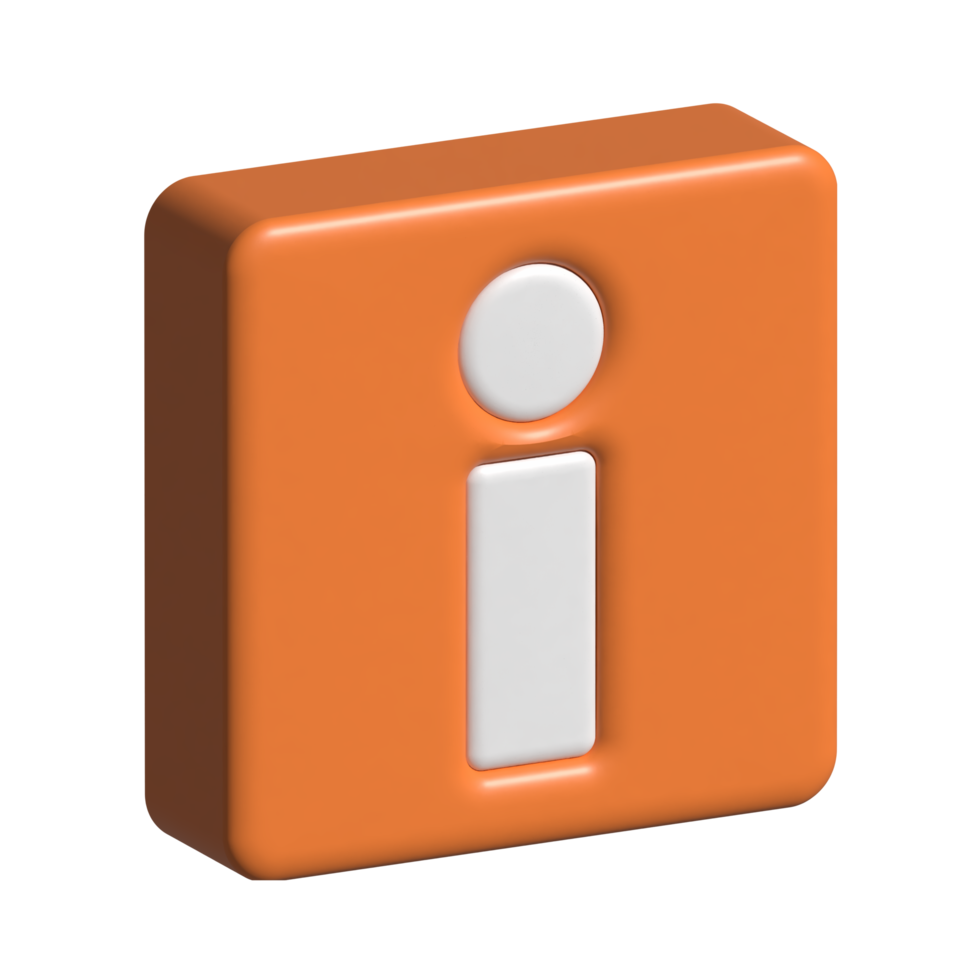 3d icon of info png