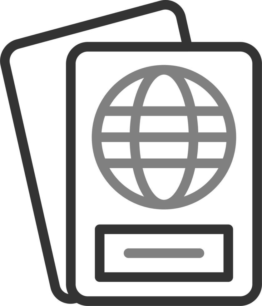 icono de vector de pasaporte