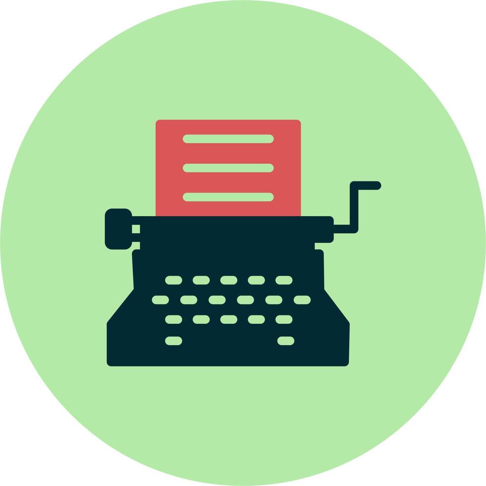 Typewriter Vector Icon