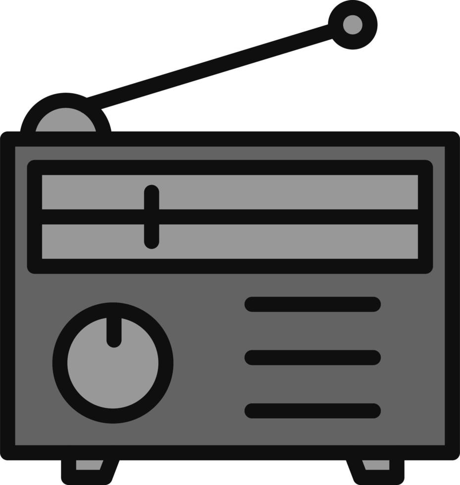 icono de vector de radio