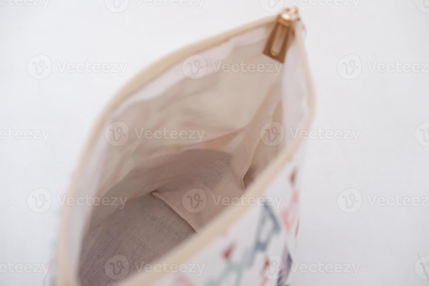 beautiful and patterned pouch as background photo