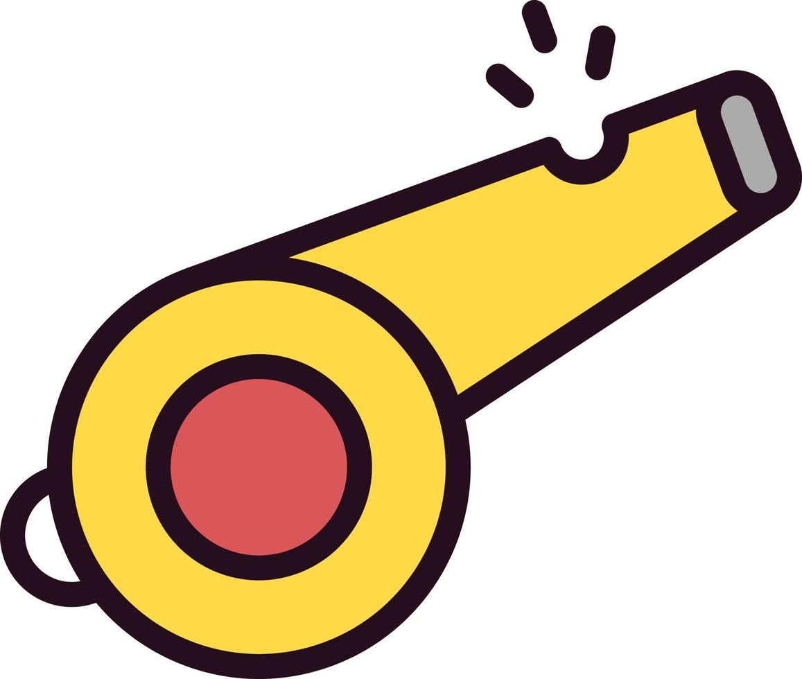 Dog Training Whistle Vector Icon