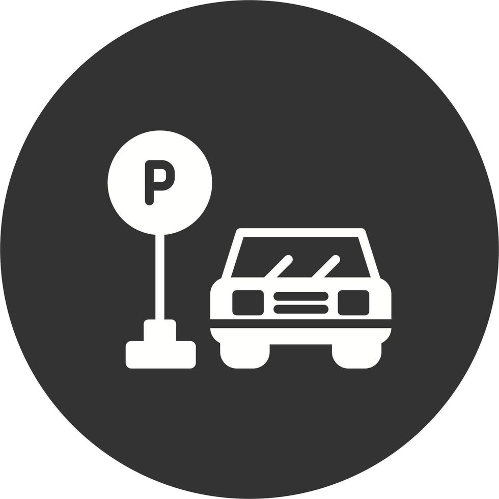 icono de vector de estacionamiento