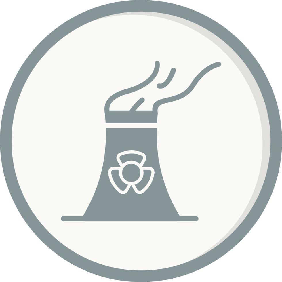 Nuclear Plant Vector Icon