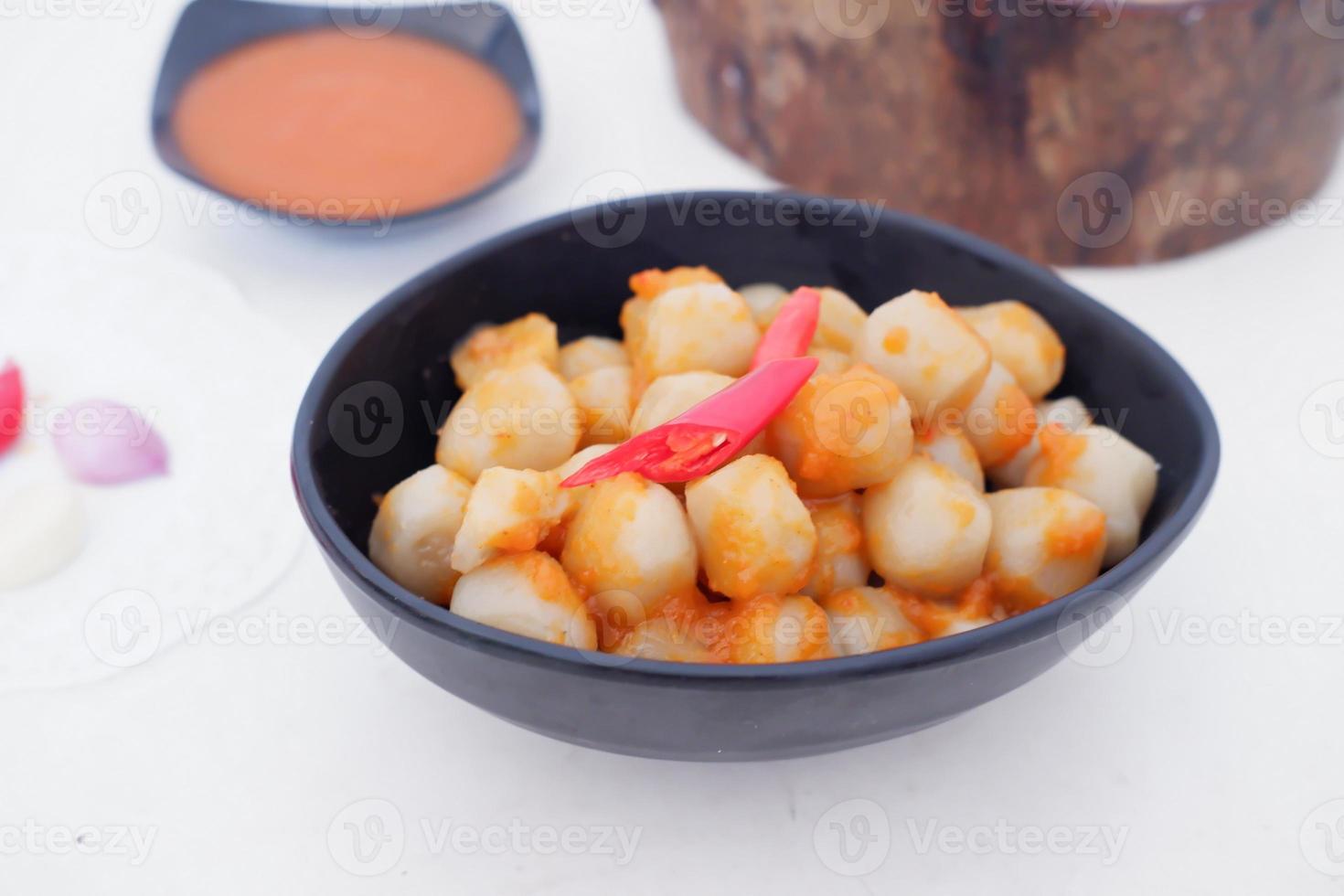 small meatballs with sauce as a background photo