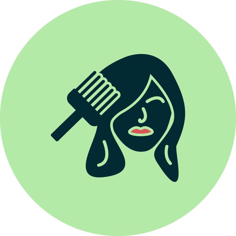 icono de vector de tinte de cabello