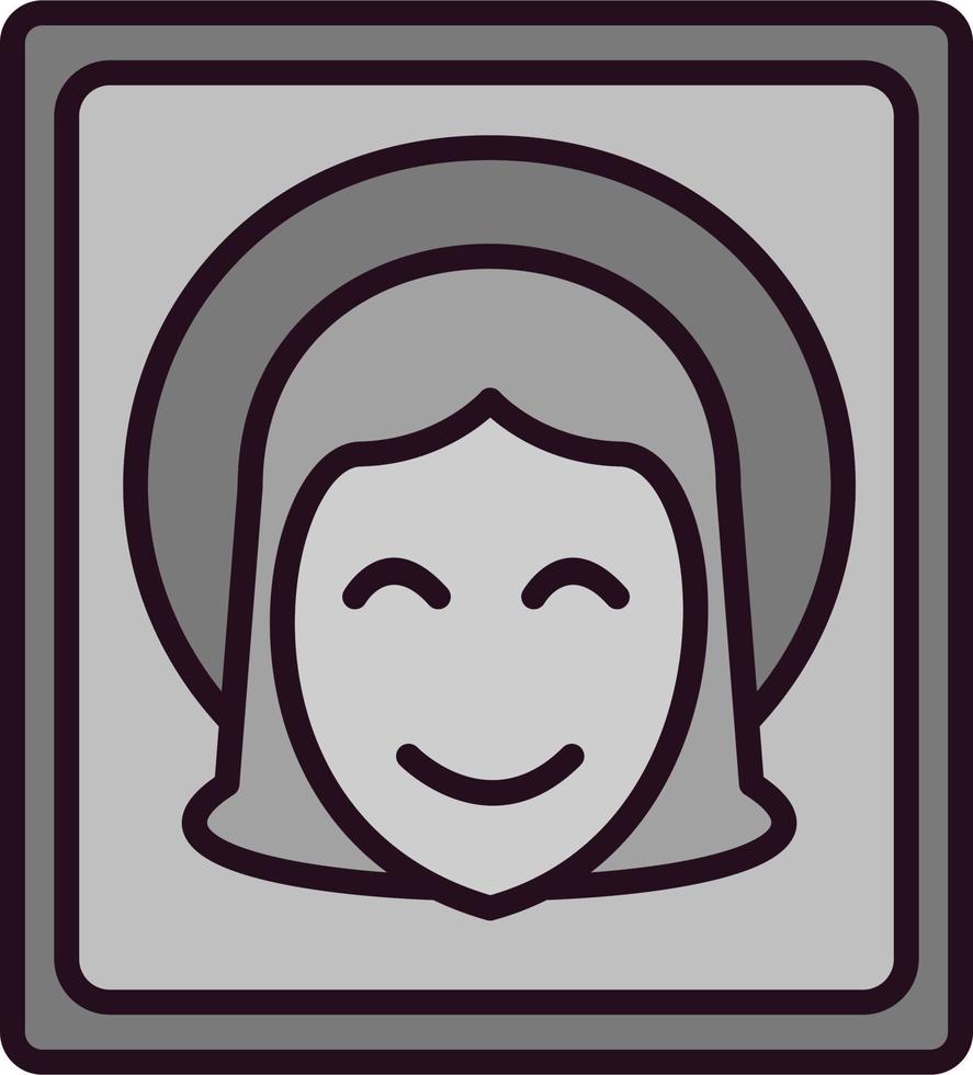 icono de vector de retrato
