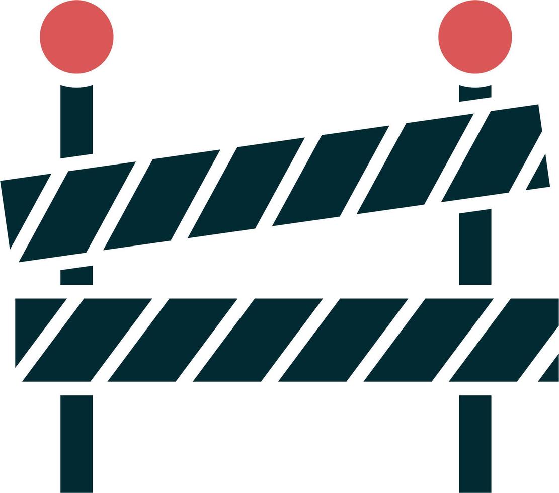 Road block Vector Icon