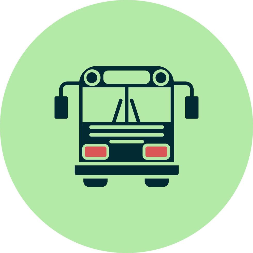 icono de vector de autobús escolar