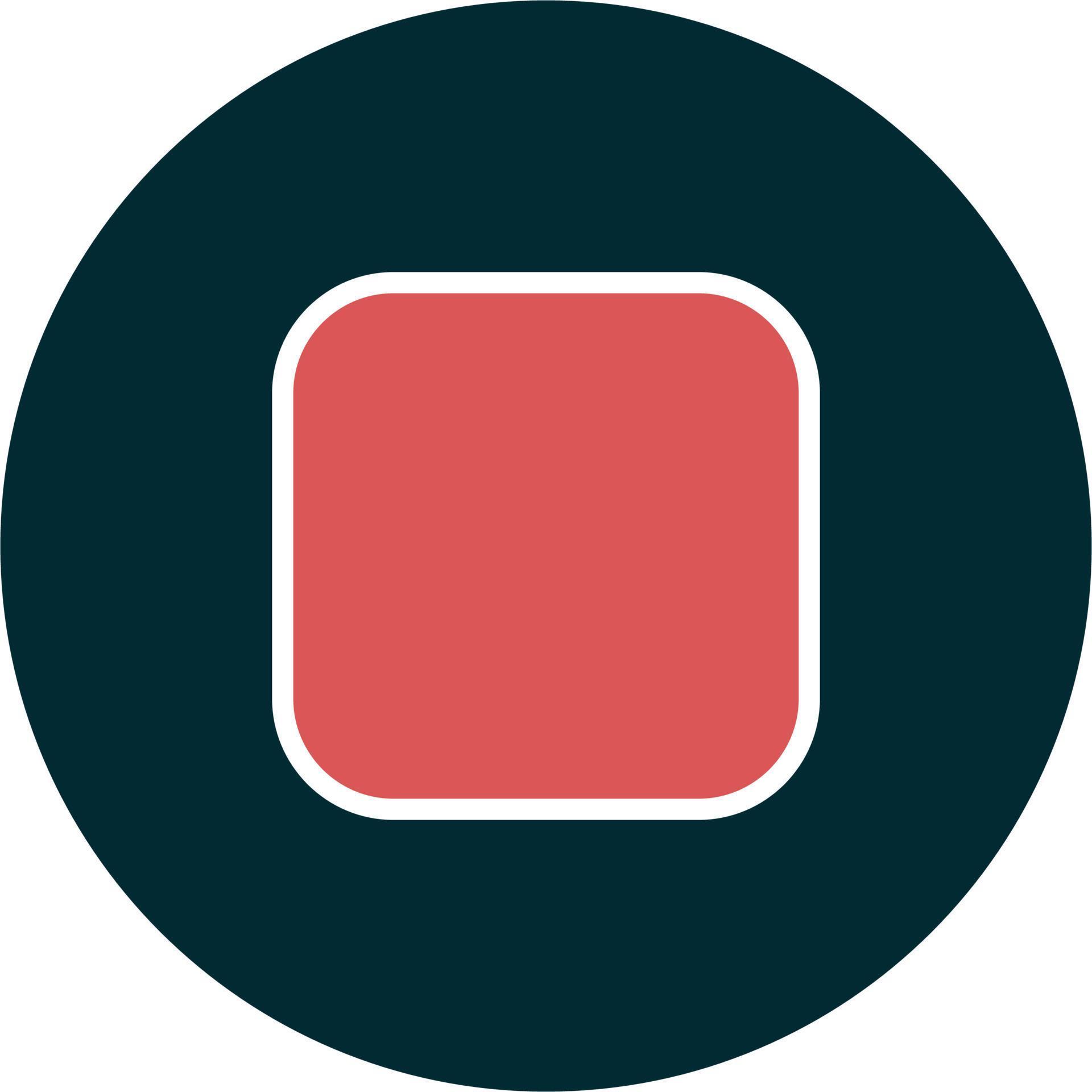 Stop button Vector Icon 19809688 Vector Art at Vecteezy