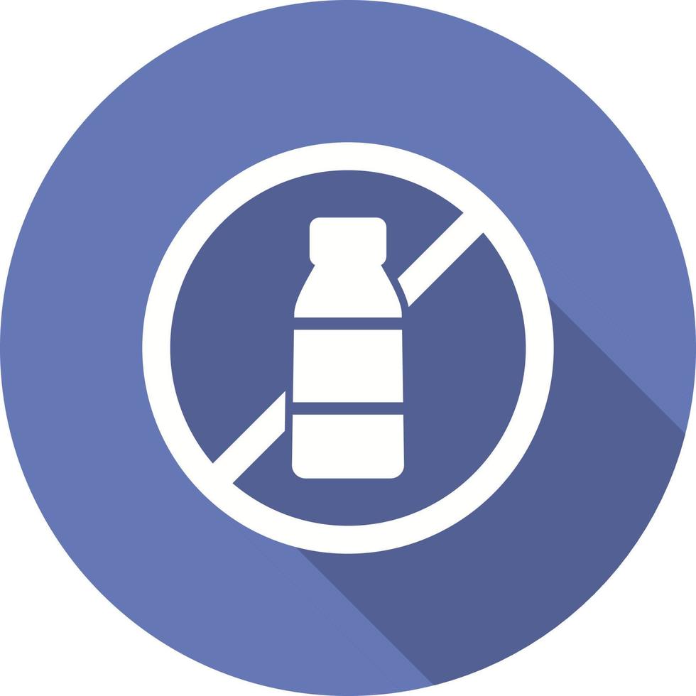 No Plastic Vector Icon