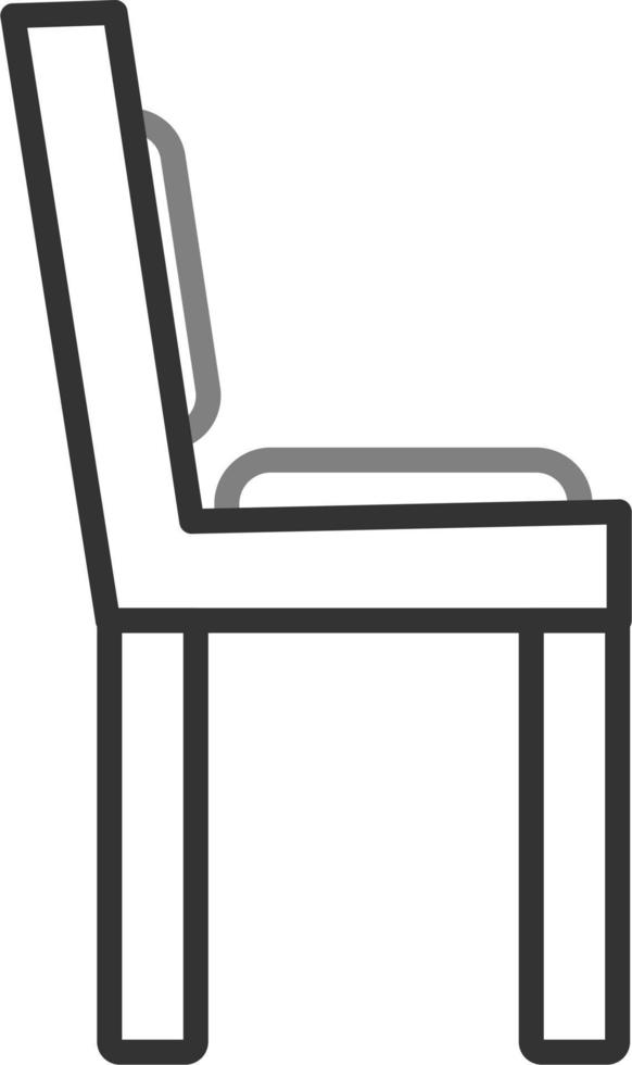icono de vector de silla