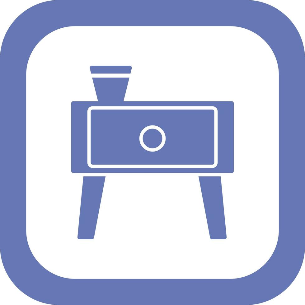 Bedsidetable Vector Icon