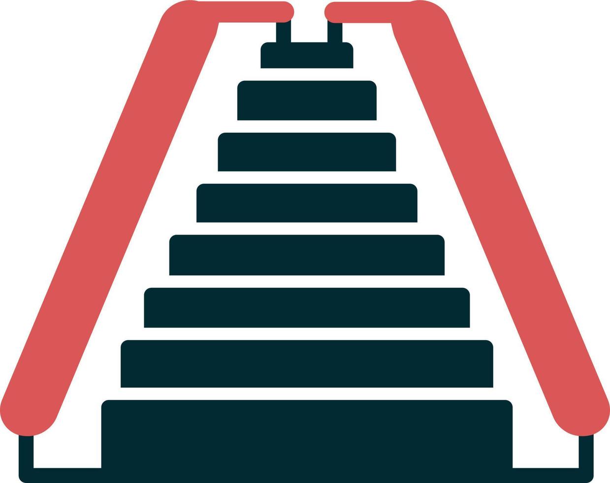 icono de vector de escalera mecánica