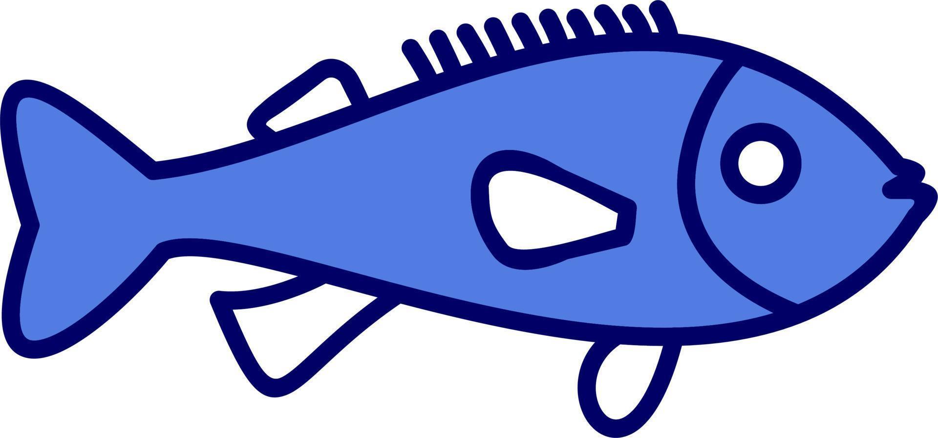 icono de vector de pescado de roca