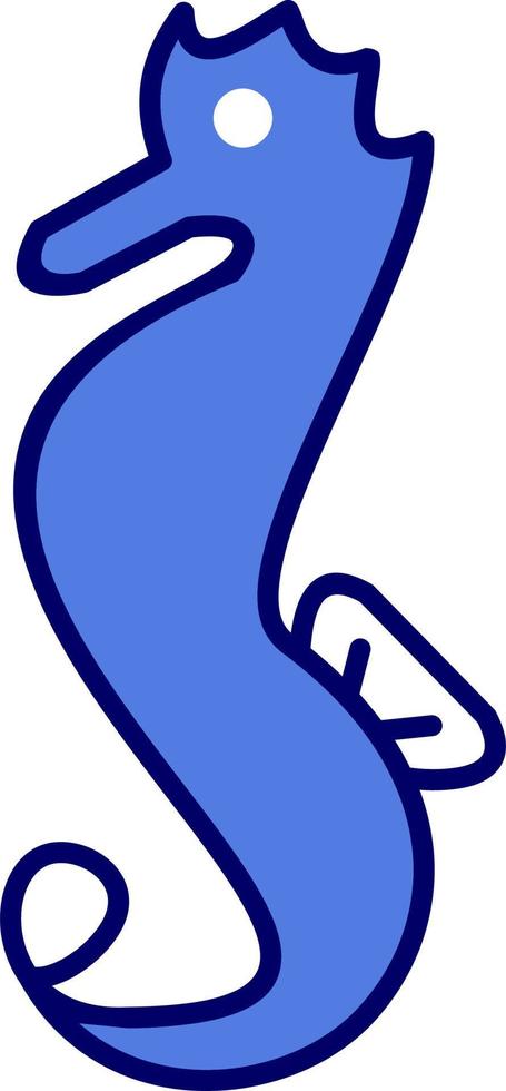 Sea Horse Vector Icon